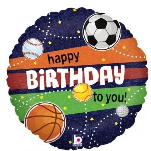 Birthday Sports Foil Balloon