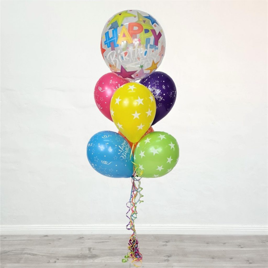 Bright Happy Birthday Bubble Bouquet – Party Splendour