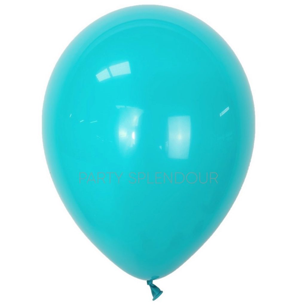 Caribbean Blue Latex Balloons – Party Splendour