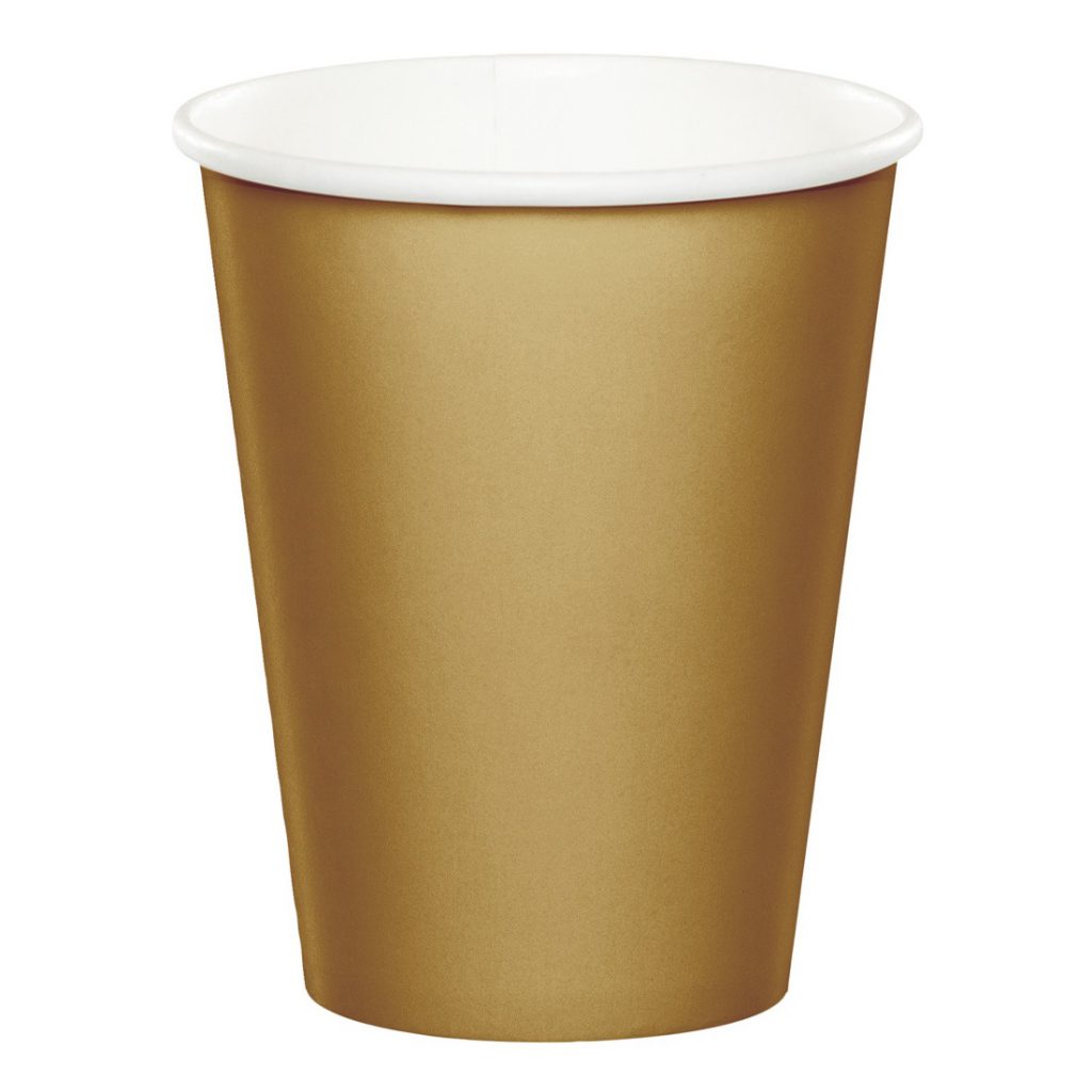 Gold Paper Cups – Party Splendour