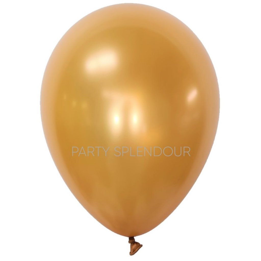 Metallic Gold Latex Balloons β Party Splendour