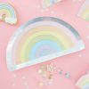 Pastel & Iridescent Rainbow Paper Plates - Image 2
