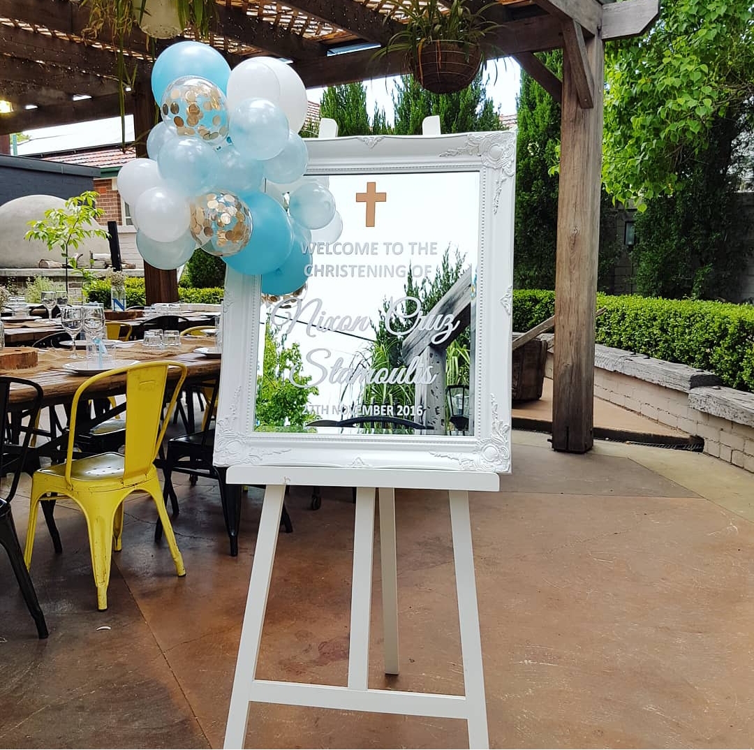 Personalised Mirror & Sign Hire Party Splendour