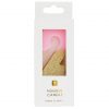 Pink Number 2 Glitter Candle - Image 2