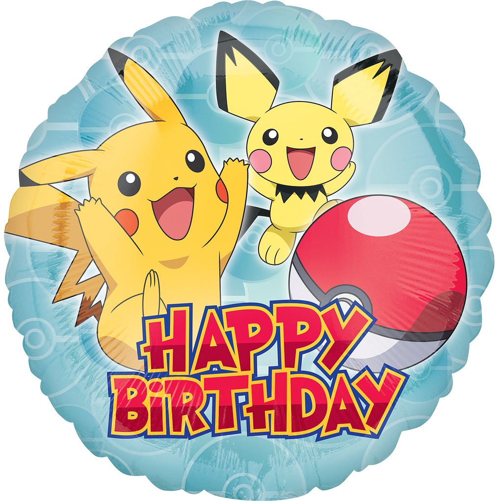 Pokemon Happy Birthday Foil Balloon – Party Splendour
