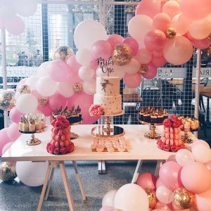 Balloon Bouquets vs Balloon Garlands: A Stylist’s View on Scale, Space and Impact  - Diagonal Garland Arch 300x300 1