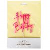 Hot Pink Layered Happy Birthday Cake Topper - Image 2