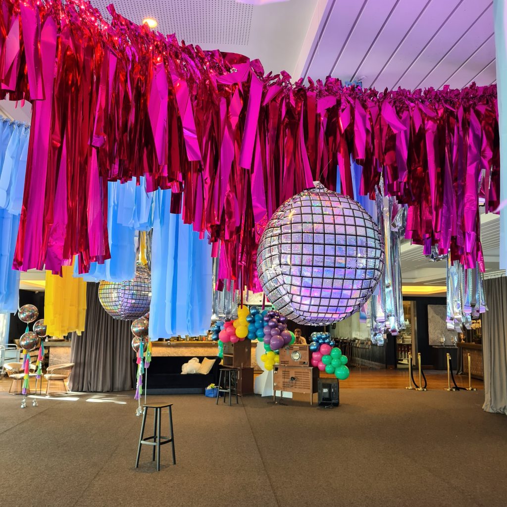 Streamer Garlands & Streamer Wall Hire Party Splendour