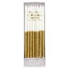 Gold Glitter Dipped Candles