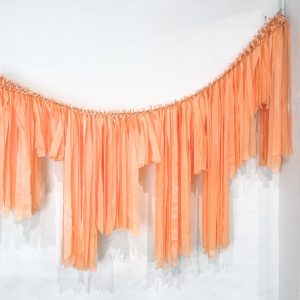 Light Orange Streamer Garland 2m