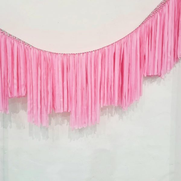 Pink Streamer Garland 2m