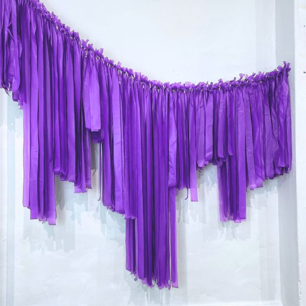 Purple Streamer Garland 3m
