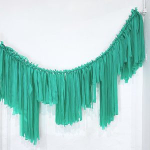 Emerald Green Streamer Garland 2m