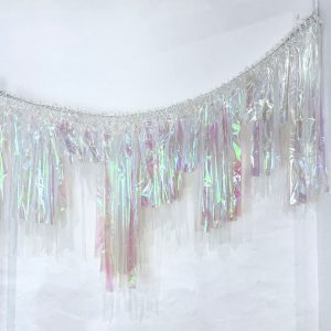 Iridescent Streamer Garland 2m
