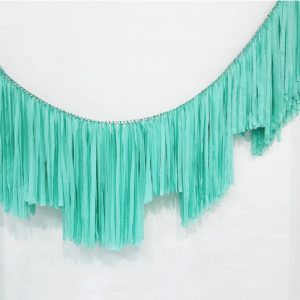 Mint Streamer Garland 2m