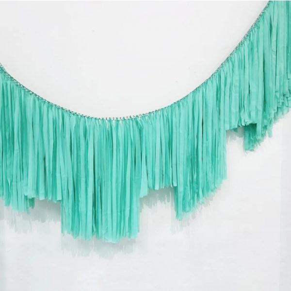 Mint Streamer Garland 2m