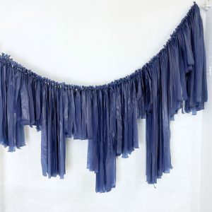 Navy Streamer Garland 2m