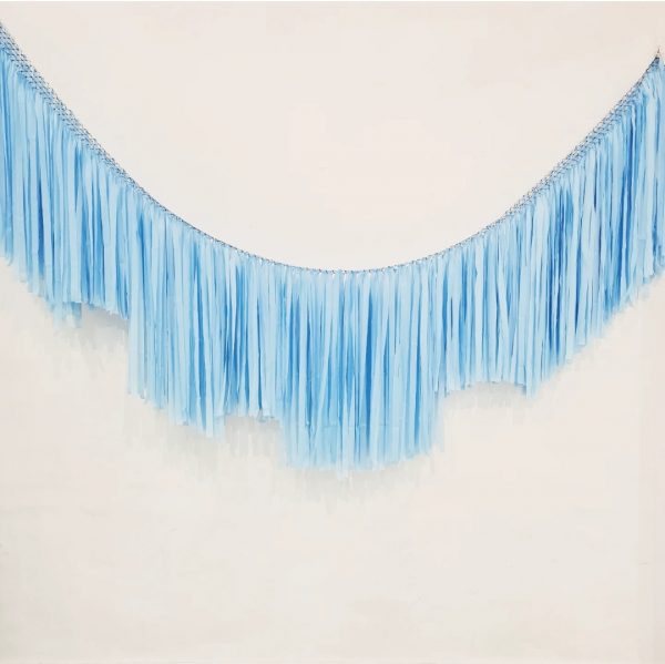 Pastel Blue Streamer Garland 3m