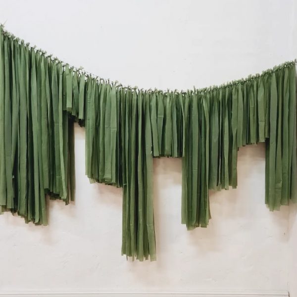 Sage Streamer Garland 2m
