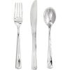 Metallic Silver Reuseable Cutlery