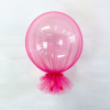 Hot Pink Tulle Bubble Balloon - Image 2