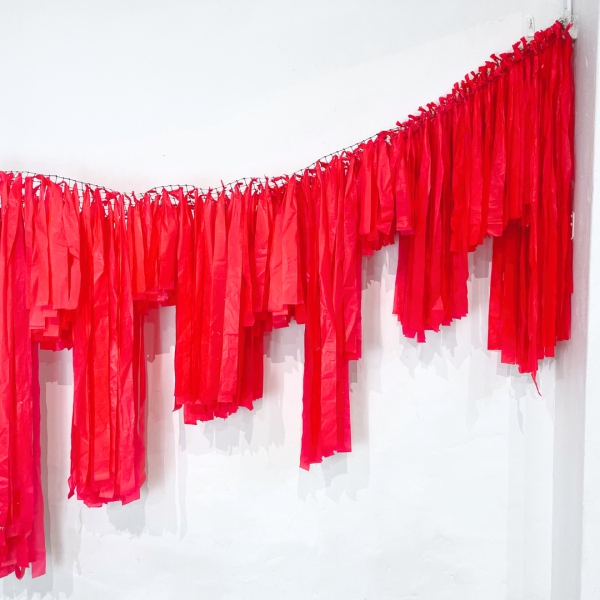 Red Streamer Garland 2m