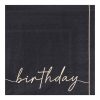 Black & Nude Birthday Napkins