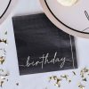 Black & Nude Birthday Napkins - Image 2