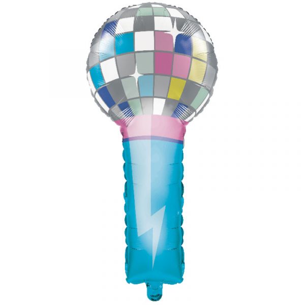 Disco Microphone Shape Foil Balloon