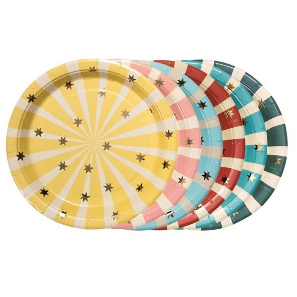 Circus Stripe Paper Plates