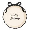 Happy Birthday Black Bow Paper Plates