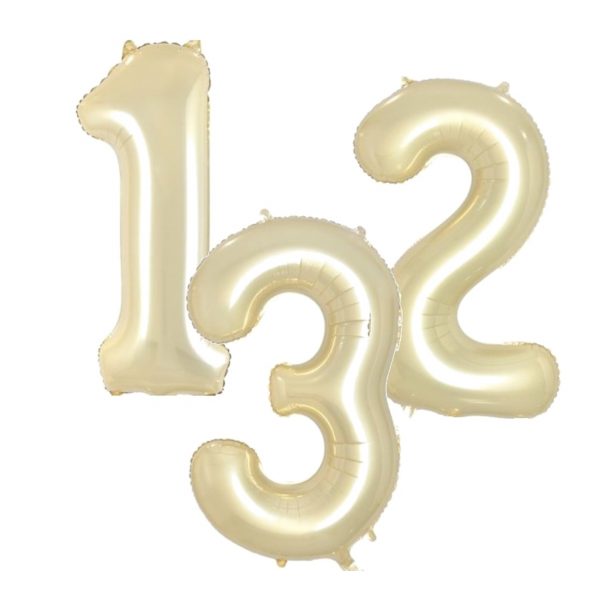 Luxe Gold Jumbo Number Foil Balloons