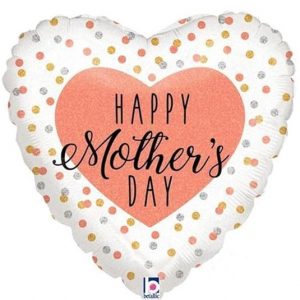 Happy Mothers Day Glittering Rose Gold Foil Balloon