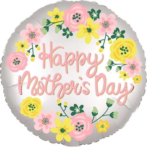 Happy Mothers Day Spring Floral Foil Balloon