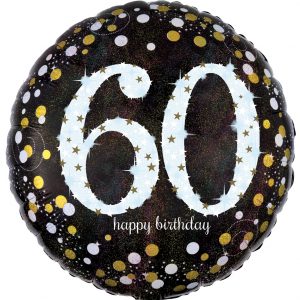 Sparkling 60th Birthday Foil Balloon