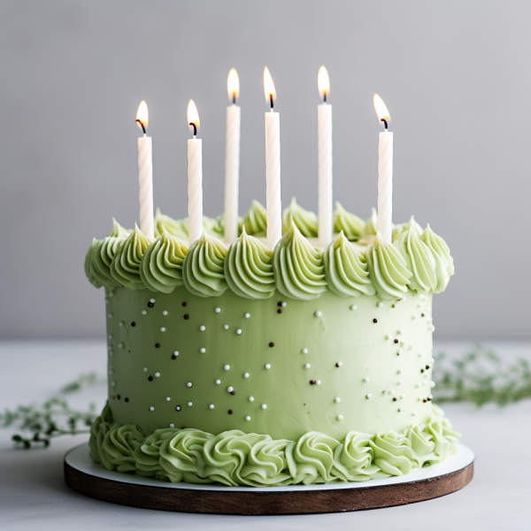 Pearl White Sprial Cake Candles - Image 2