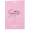 Silver Layered Sixteen Cake Topper