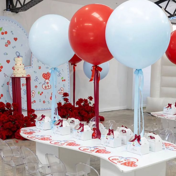 How Balloon Bouquets Change the Look of a Small Venue  - Arianas 1st Birthday 🍒 Concept Styling… 1