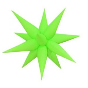 Neon Green Starburst 100cm Foil Balloon