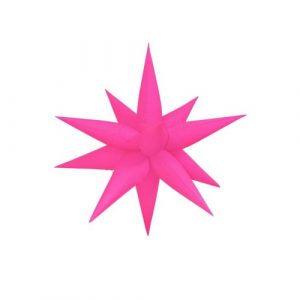 Neon Pink Starburst 65cm Foil Balloon