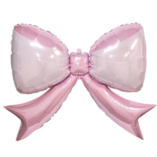 Pink Bow Shape Foil Balloon