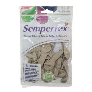 White Sand 12cm Latex Balloons 20 Pack