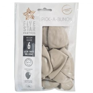 White Sand 45cm Latex Balloons 6 Pack