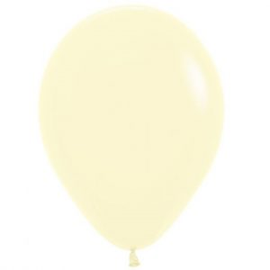 Matte Pastel Yellow Latex Balloons