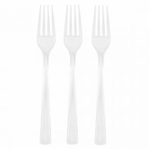 Clear Reusable Plastic Forks
