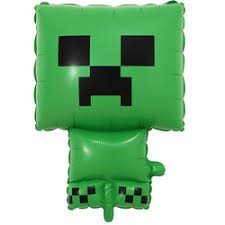 Creeper Minecraft Shape Foil Balloon