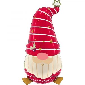 Christmas Gnome Shape Foil Balloon