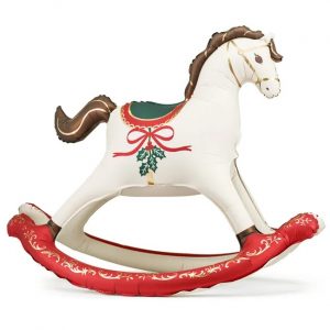 Christmas Rocking Horse Foil Balloon