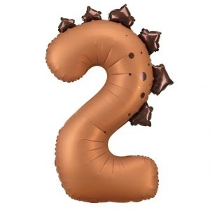 Dinosaur Number 2 Foil Balloon