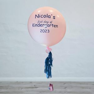 First Day of Kindergarten Mini Jumbo Balloon with Tassels